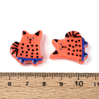 Printed Opaque Resin Beads RESI-N043-12C-1