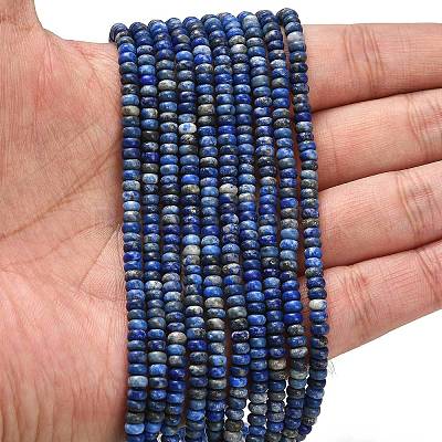 Natural Lapis Lazuli Beads Strands G-L635-A33-4x2mm-02-1