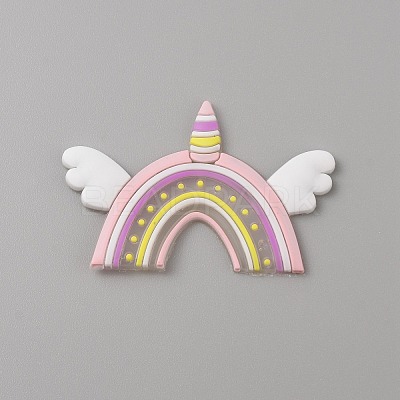 PVC Plastic Cabochons SIL-WH0019-15H-1