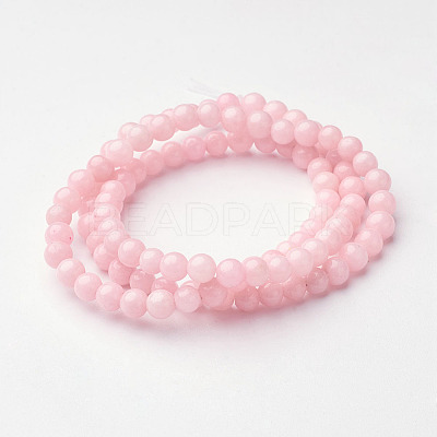 Natural Mashan Jade Round Beads Strands X-G-D263-4mm-XS02-1