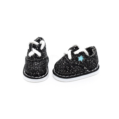 Star Pattern Cloth Doll Shoes PW-WG90864-11-1