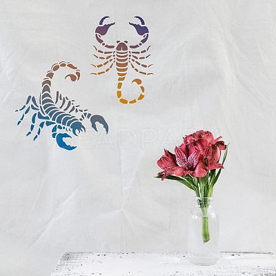 Large Plastic Reusable Drawing Painting Stencils Templates DIY-WH0202-197-1