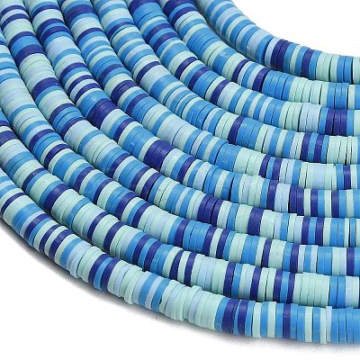 Handmade Polymer Clay Beads Strands PY-CBA21A8-01I-1