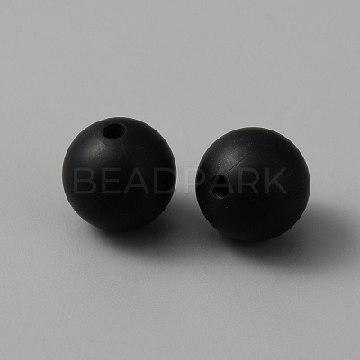 Round Food Grade Eco-Friendly Silicone Beads SIL-WH0012-037A-1