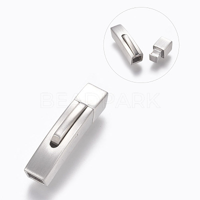 304 Stainless Steel Bayonet Clasps STAS-O114-046MP-B-1