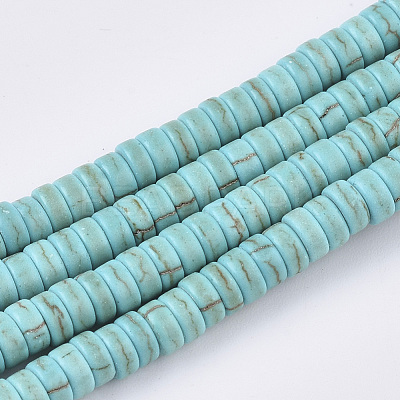 Synthetic Turquoise Beads Strands TURQ-S282-22C-1