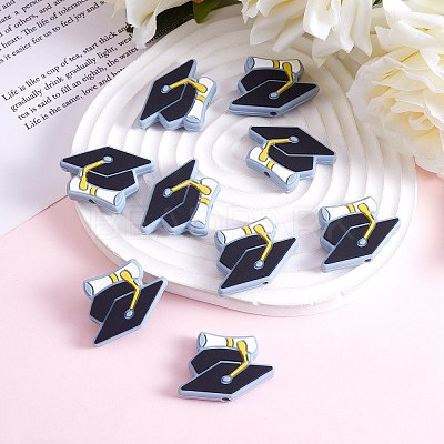 10Pcs Silicone Beads JX754A-1