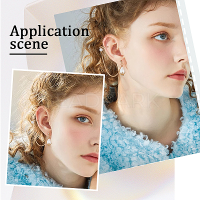 8 Pairs Brass Ear Cuff Findings KK-BBC0009-74-1