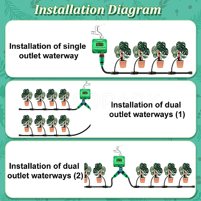 PVC Automatic Water Drippers Irrigation Devices for Indoor and Outdoor Plants AJEW-WH0348-132C-1