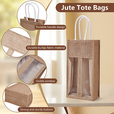 4Pcs Jute Tote Bags ABAG-WA0001-27-1