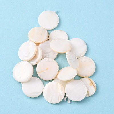 Natural Freshwater Shell Beads X-S00C20W3-1