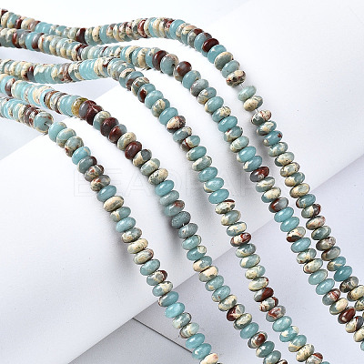 Synthetic Aqua Terra Jasper  Beads Strands G-S366-102B-1