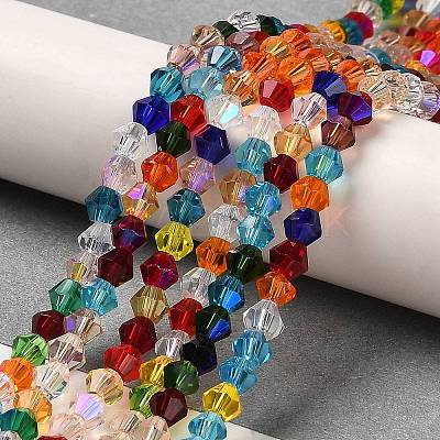 Transparent Electroplate Glass Beads Strands LS-GLAA-F029-2mm-D29-1