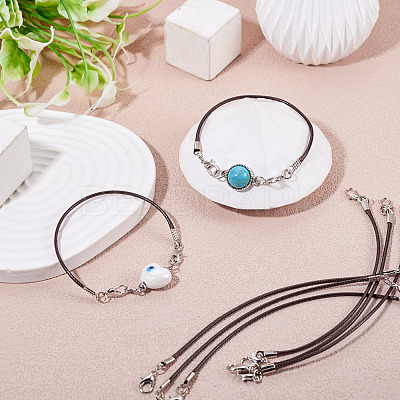 30Pcs Korean Waxed Polyester Cord Bracelet Making YC-TADJ0001-02D-1