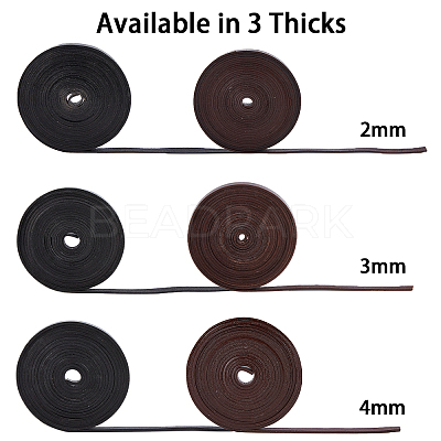 Flat Cowhide Leather Cord WL-GF0001-09D-02-1