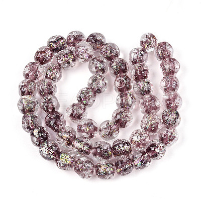 Handmade Foil Lampwork Beads FOIL-T007-01B-1
