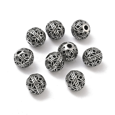 Retro 316 Surgical Stainless Steel Beads STAS-L307-17AS-08-1