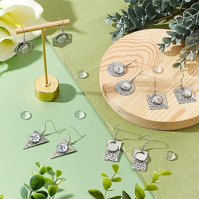 DIY Geometric Dangle Earring Making Kits FIND-CA0004-70-1
