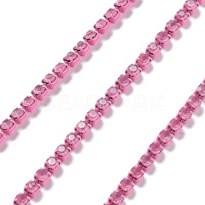 Iron Rhinestone Glass Cup Chain CH-U001-01E-1