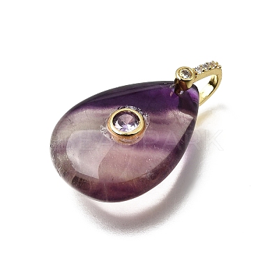 Natural Fluorite Pendants GG-CBA7610-07G-08-1