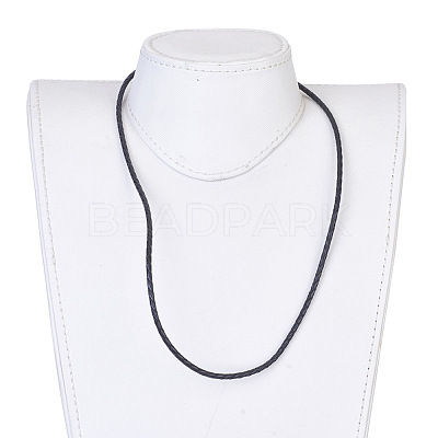 Leather Braided Cord Wrap Bracelets/Necklaces BJEW-JB03919-01-1