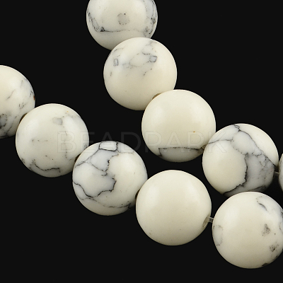 Synthetical Turquoise Gemstone Round Bead Strands LS-TURQ-R035-8mm-05-1