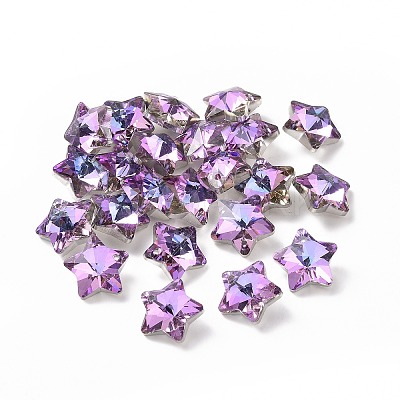 Electroplate Glass Charms X-GLAA-H104-A03-1