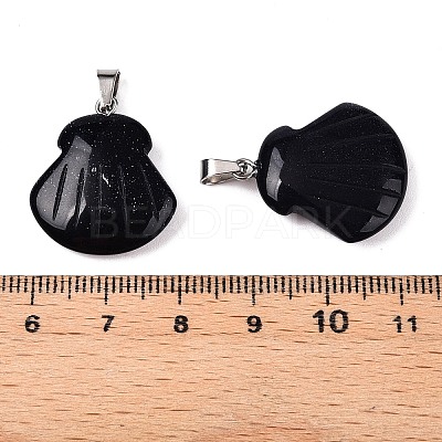 Synthetic Blue Goldstone Pendants G-T138-208K-1