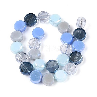 Electroplate Glass Beads Strands X-EGLA-N022-03A-A04-1