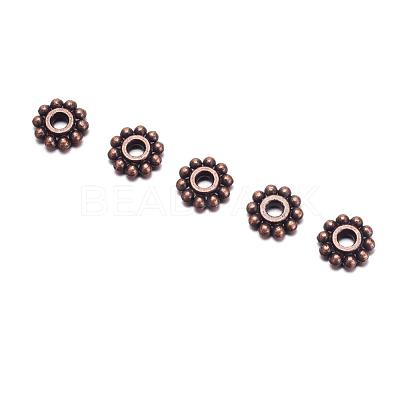 Gear Tibetan Style Alloy Spacer Beads RAB145-NF-1
