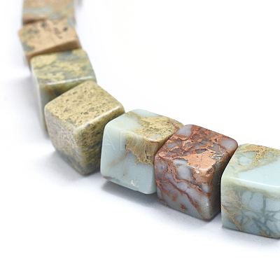 Natural Aqua Terra Jasper Beads Strands G-I213-01-10mm-1