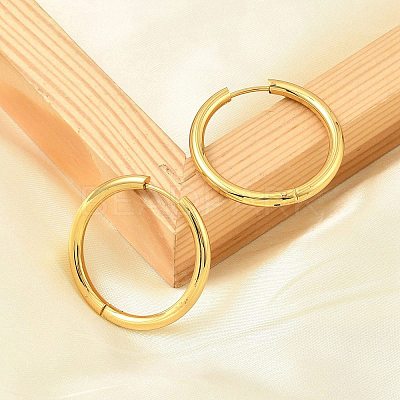 PVD Vacuum Plating 304 Stainless Steel Huggie Hoop Earrings for Women X-EJEW-F280-07H-G-1