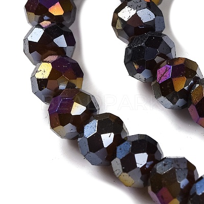 Baking Electroplate Glass Beads Strands DGLA-A039-J6MM-B20-1