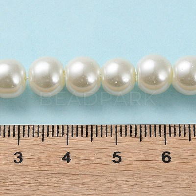 Glass Pearl Beads Strands HY-8D-B02-1