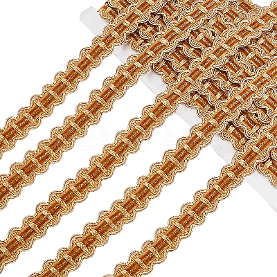 Polyester Curtain Lace Trimmer Ribbon DIY-WH0400-02C-1