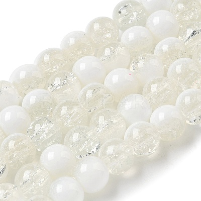 Crackle Glass Beads X1-GLAA-U001-8mm-07-1