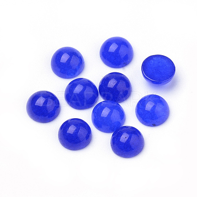 Natural White Jade Cabochons G-R416-6mm-03-1