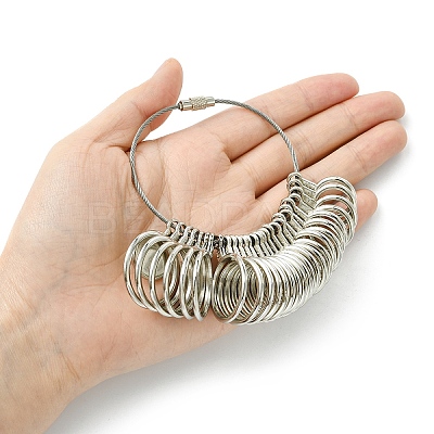 28Pcs Alloy American Calibration Ring Sizers Professional Model TOOL-YW0001-79-1