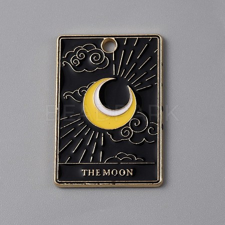 Halloween Alloy Enamel Pendants ENAM-CJC0002-33KCG-02-1