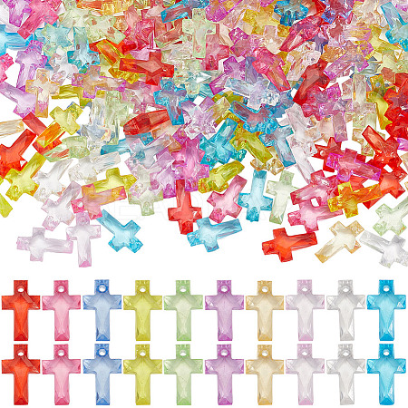 1000Pcs Transparent Acrylic Pendants MACR-SP0001-11-1