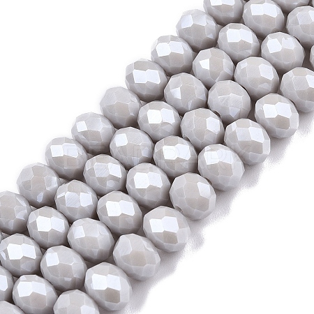 Electroplate Glass Beads Strands LS-EGLA-A044-P8mm-A19-1