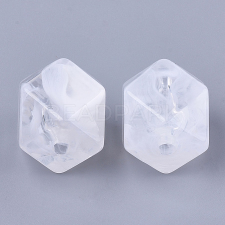 Acrylic European Beads OACR-T006-088-1