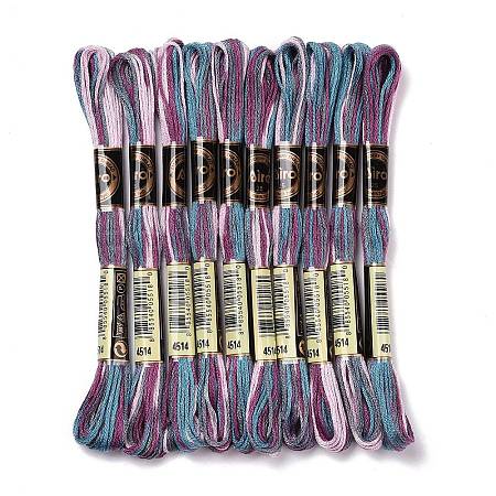 10 Skeins 6-Ply Polyester Embroidery Floss OCOR-K006-A27-1