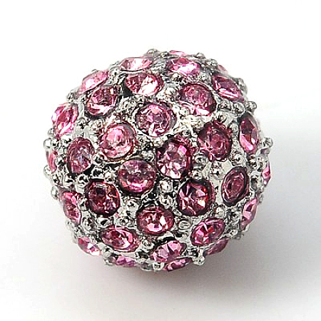 Alloy Rhinestone Beads RB-A034-10mm-A27P-1