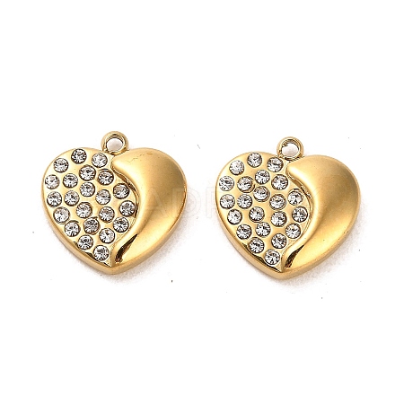 Real 14K Gold Plated 304 Stainless Steel Charms STAS-L022-063G-04-1