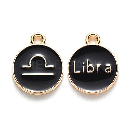 Alloy Enamel Pendants LS-X-ENAM-S124-01B-08K-1