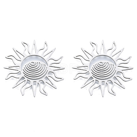 Non-Tarnish 201 Stainless Steel Filigree Joiners LS-STAS-N090-LA950-1-1