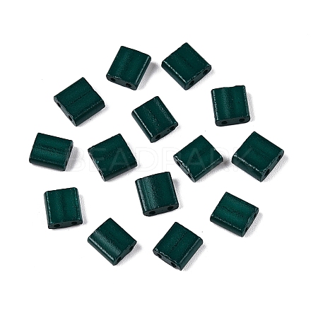 2-Hole Baking Paint Glass Seed Beads SEED-S023-17C-35-1
