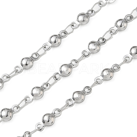 Tarnish Resistant 304 Stainless Steel Ball Link Chains CHS-L015-39-1