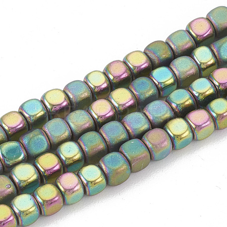 Electroplate Non-magnetic Synthetic Hematite Beads Strands G-N0318-39-F-1